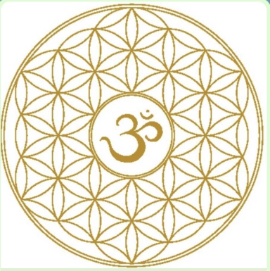 Blume des Lebens mit Ohm Blume des Lebens mit Ohm